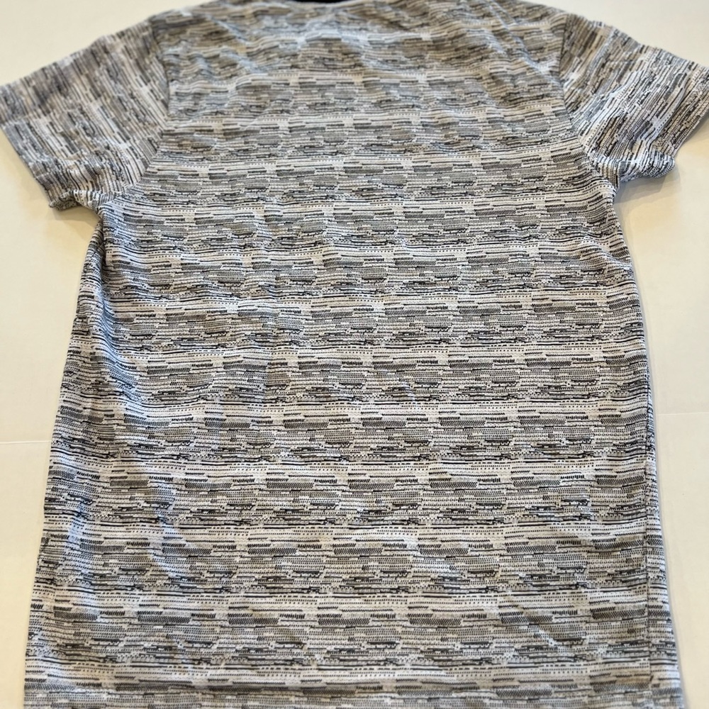 BELLFIELD Men’s Hewitt Jacquard Print T-Shirt White gray and black size large - Picture 5 of 12